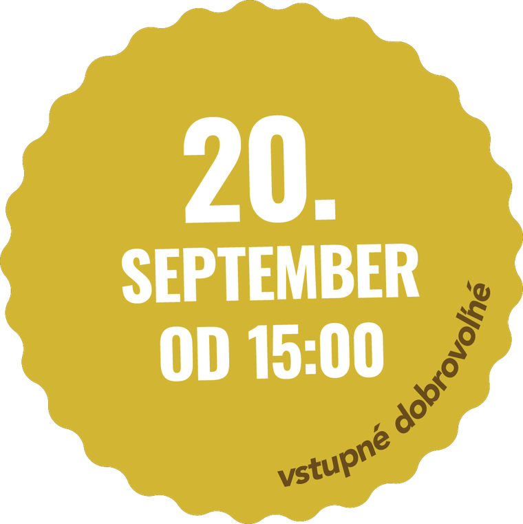 20. september, od 15:00, vstupné dobrovoľné